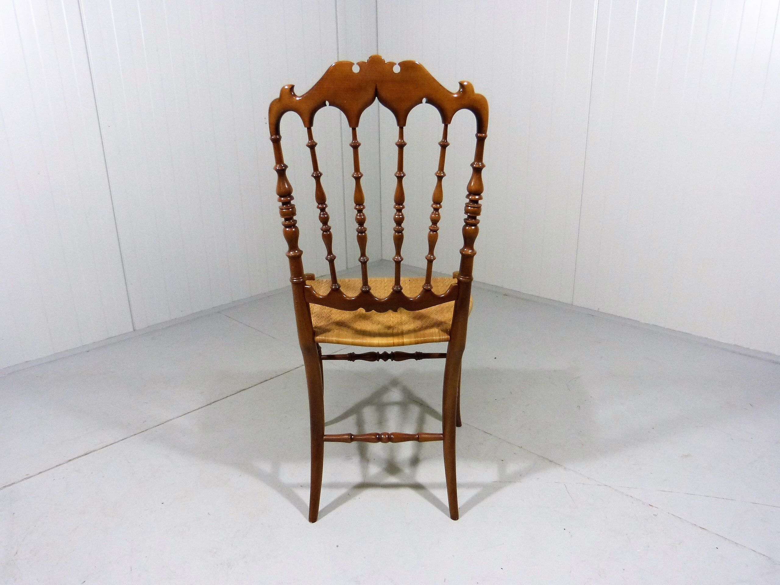Chiavari wooden & caned chair 1960’s