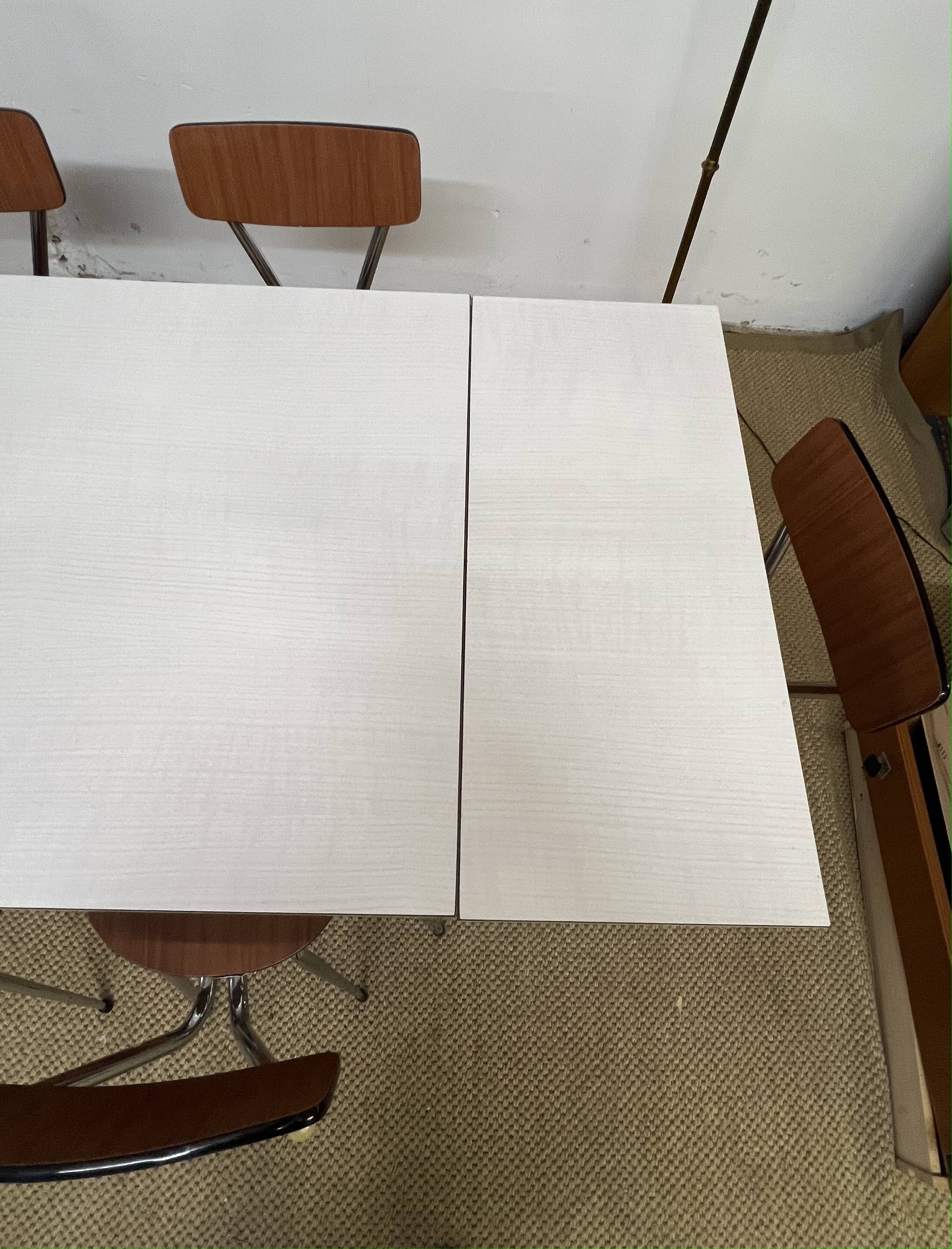 Tublac formica table and chairs set 1970