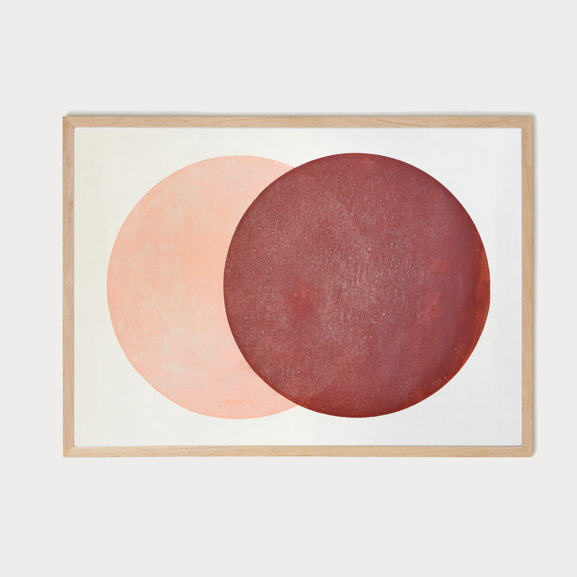 Painting on paper 50x70cm •Pink moon • signed Eawy