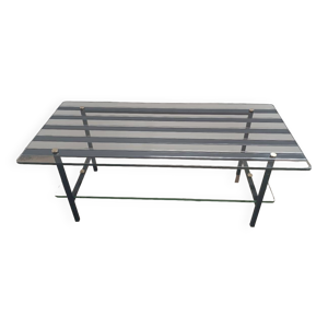 table basse vintage en - miroir