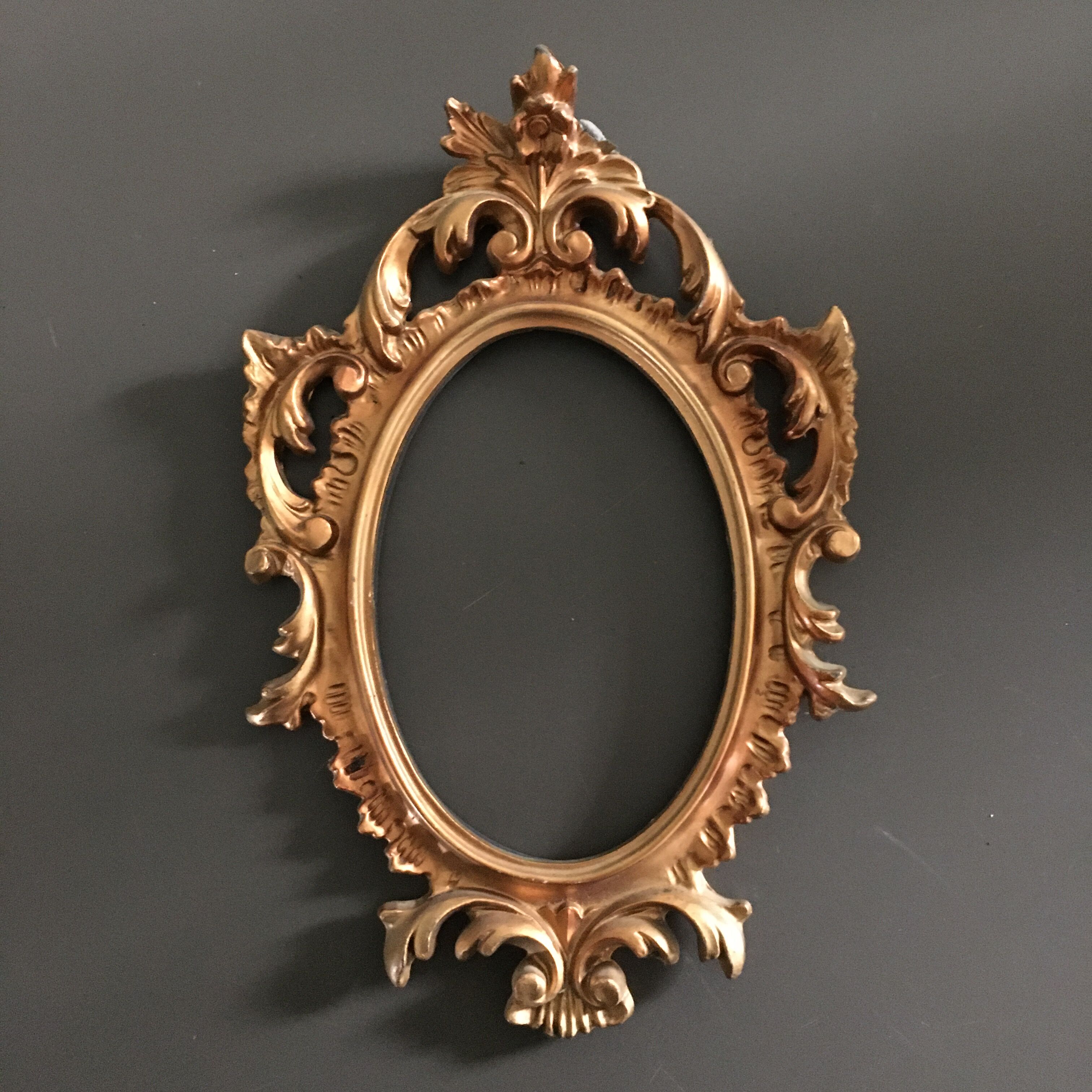 Golden baroque frame