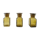 Set of 3 glass vials