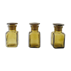 Set of 3 glass vials