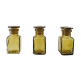 Ensemble de 3 flacons en verre