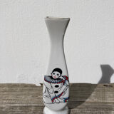 Small white Pierrot vase