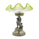 Neoclassical figural centerpiece with griffin, silver-plated pewter, silver-plated brass, Plewkiewicz manufactory, Poland, early 20th century