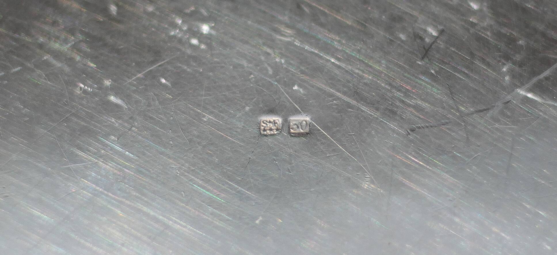 Silver-plated metal dish, Saglier brothers hallmark, silver-plated metal vegetable dish, art deco