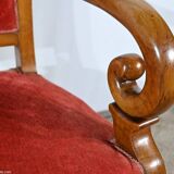 Pair of Cherry Wood Armchairs, Louis Philippe Period – 1st Part 19th