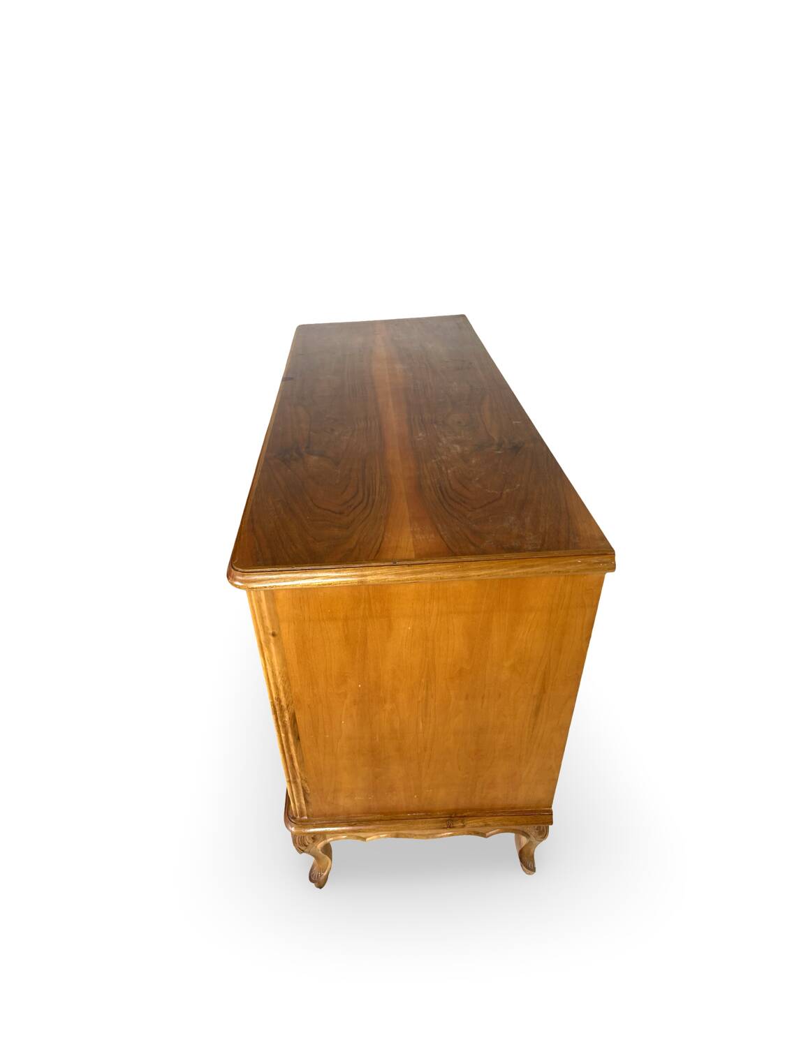 Commode italienne en noyer du milieu du siècle, années 1960.