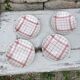 Pink vichy tile plates