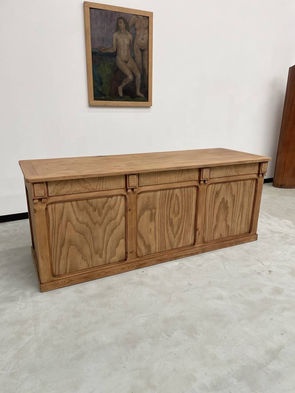 2m central island pine counter