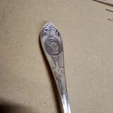 Large baroque silver metal pie shovel