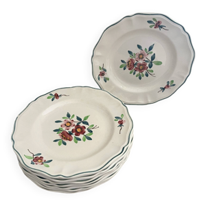 8 assiettes plates