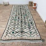 Vintage Berber abstract rug 375 X 132 CM