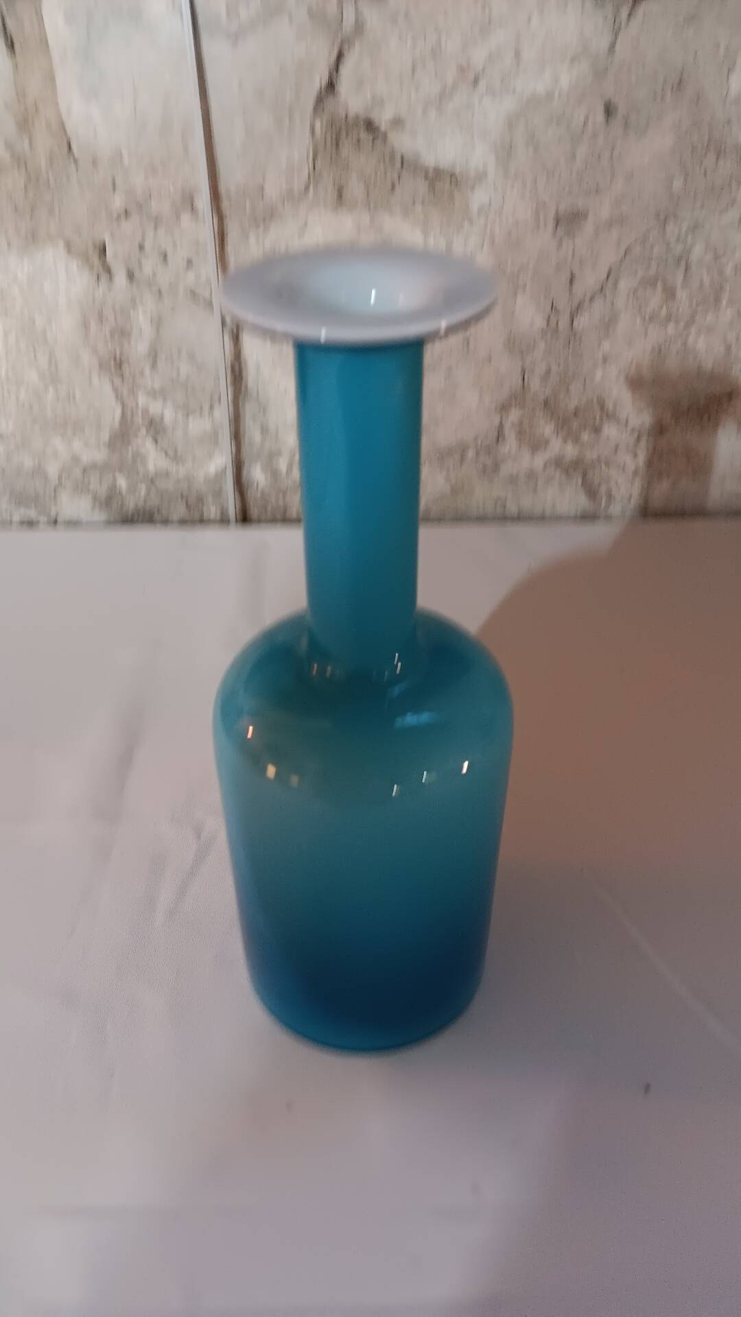 Vase Gul par Otto Brauer pour Holmegaard