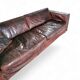 Massive / loose cover / brown leather / lounge sofa / 1970s/