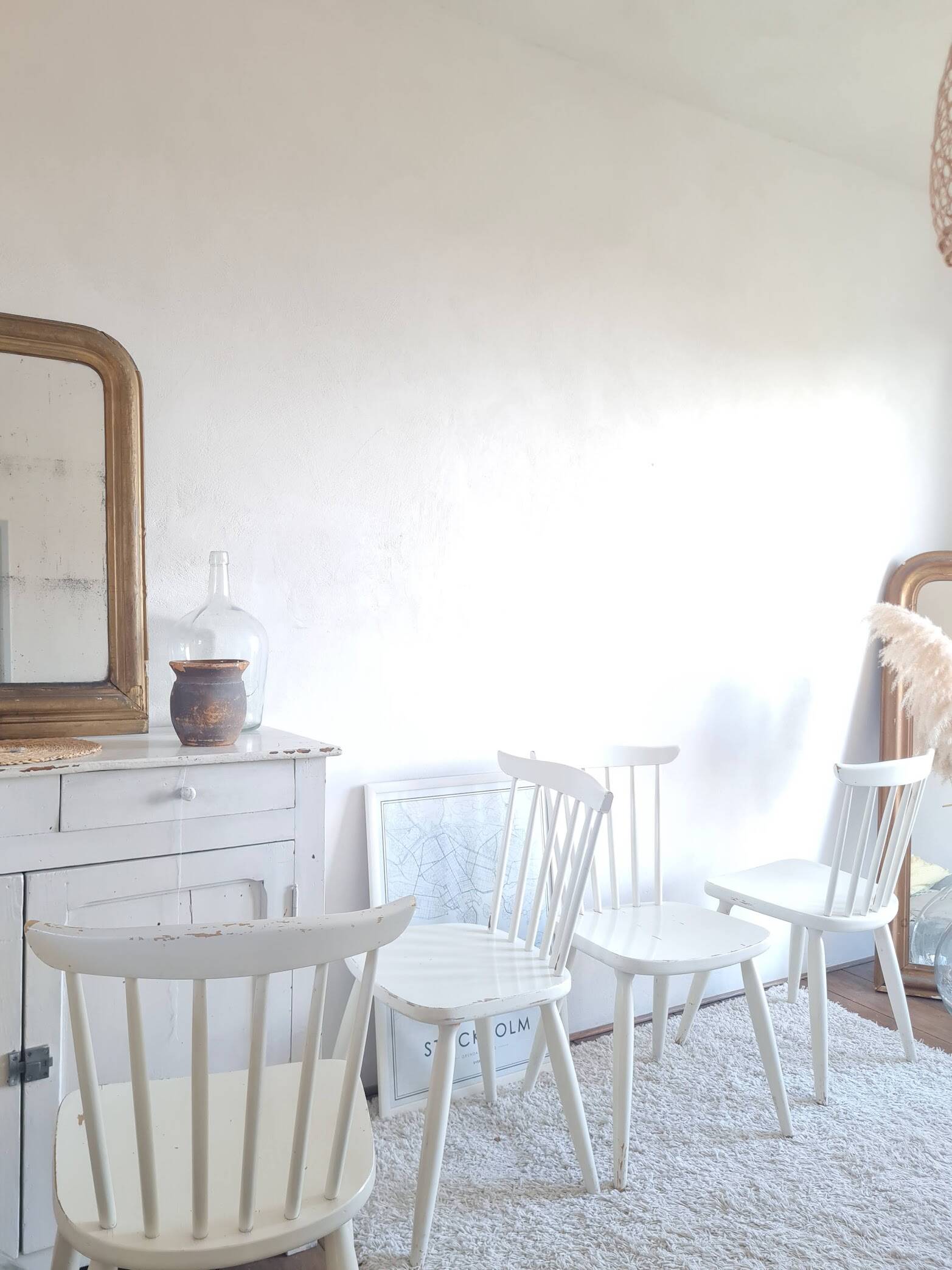 Set of six vintage Scandinavian chairs