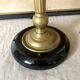 Antique living room lamp in bronze and ceramic