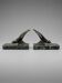 Art Deco bookends – Swallows in spelter on marble bases