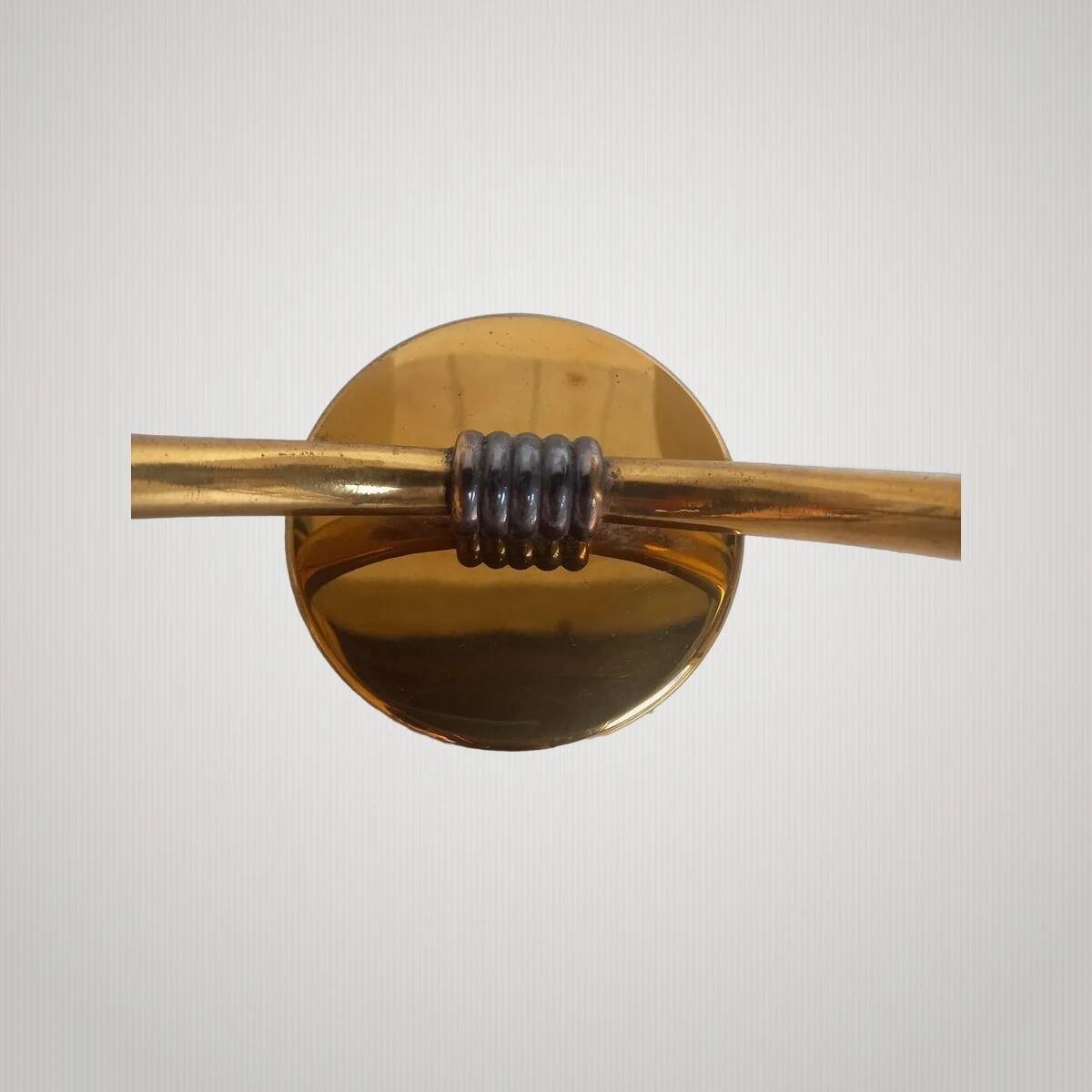 Exceptional double torch wall light modernist Arlus 50s height 44cm