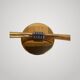 Exceptional double torch wall light modernist Arlus 50s height 44cm