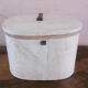 Antique hat box made of painted wood