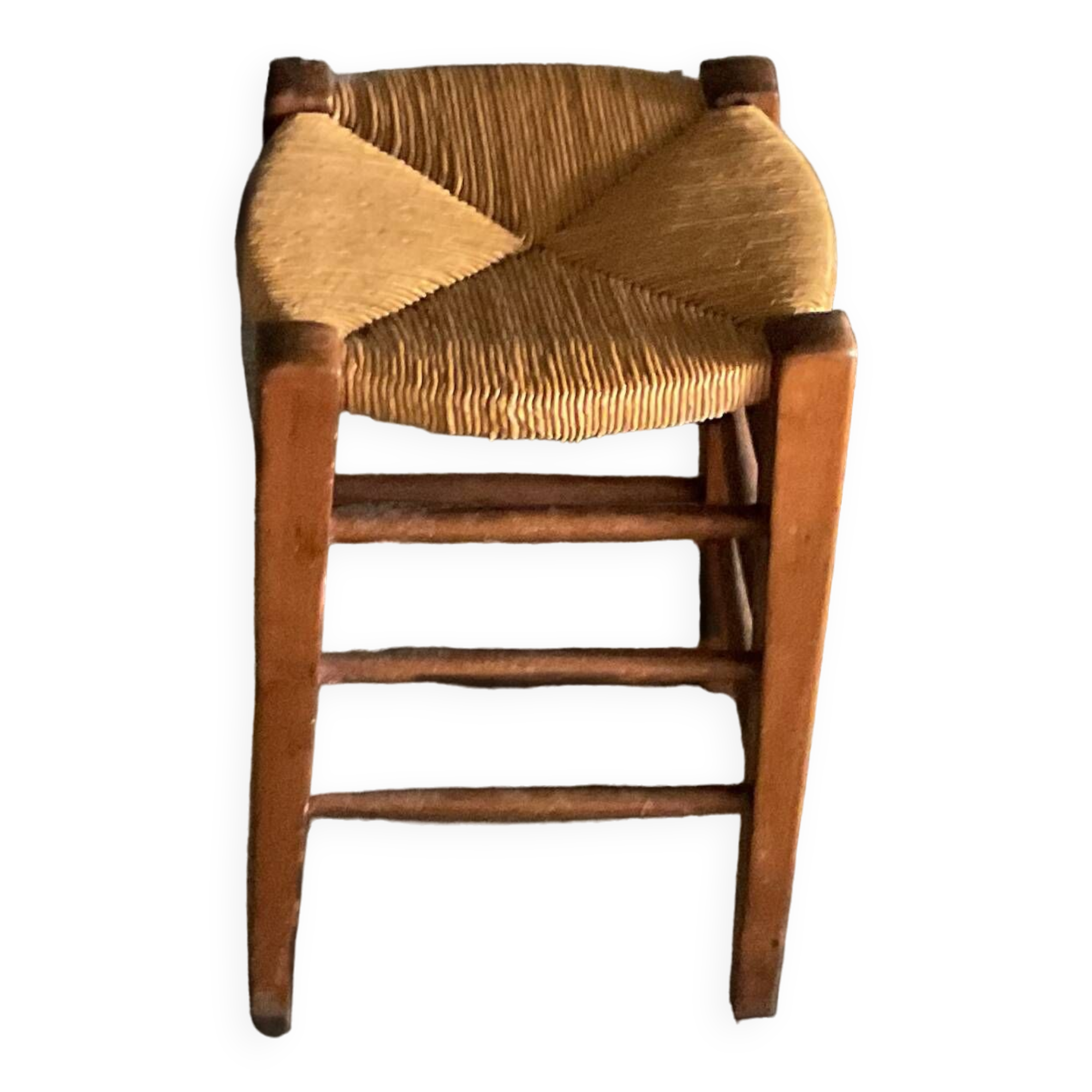 Vintage wicker stool TBE