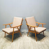 Paire de fauteuils Thonet 1960