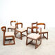 Ensemble de six chaises de salle à manger italiennes