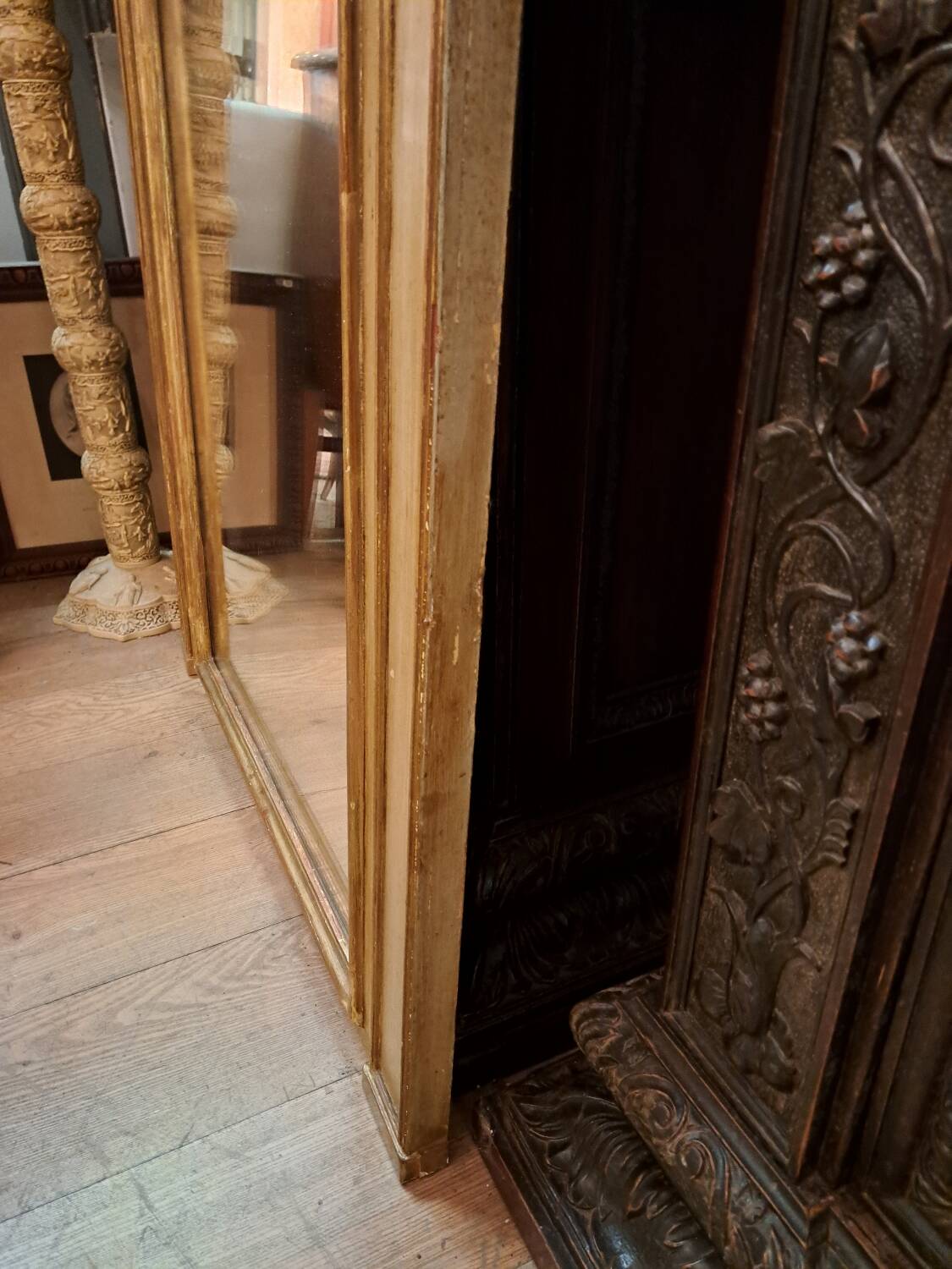 Patinated Louis XV style trumeau