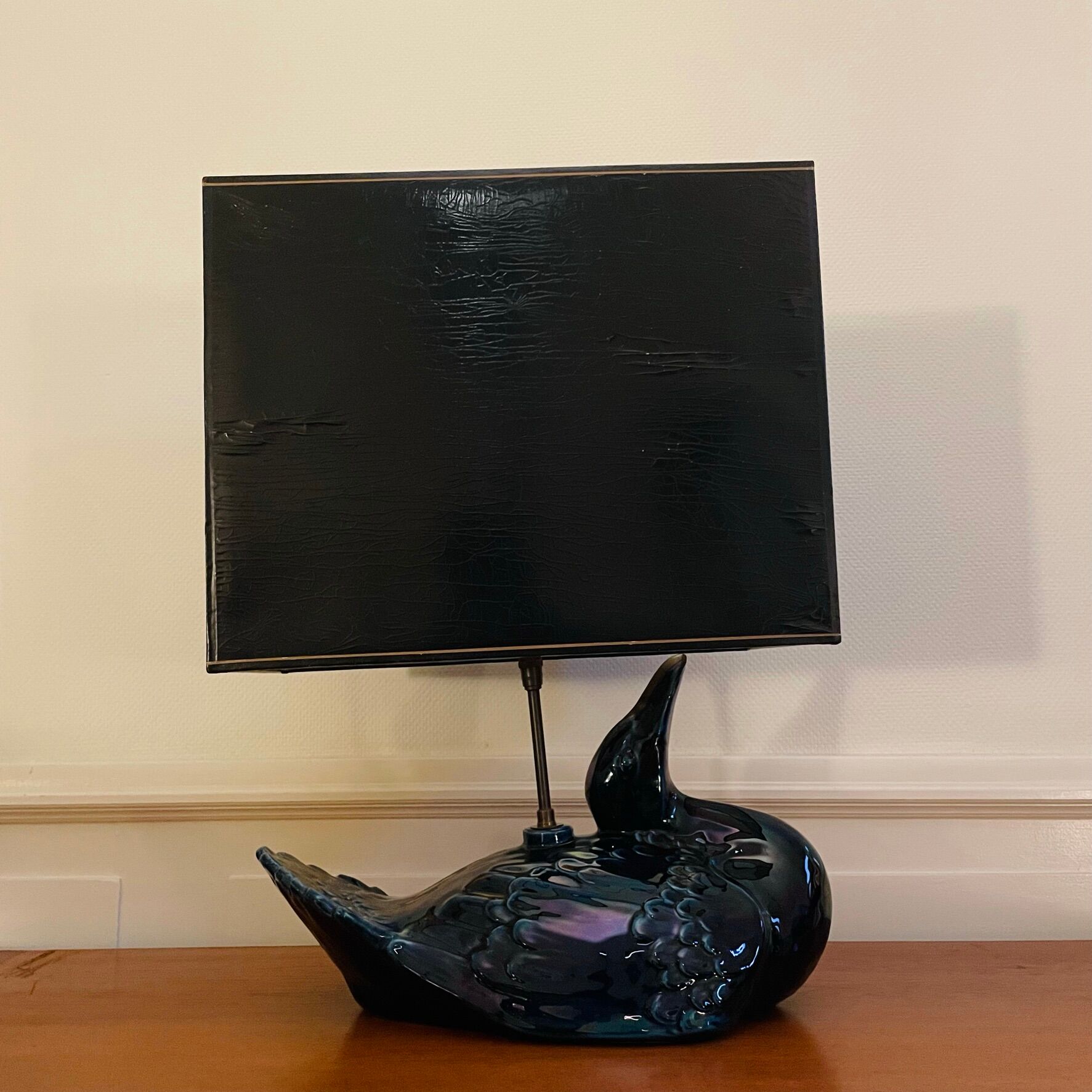 Art deco duck lamp