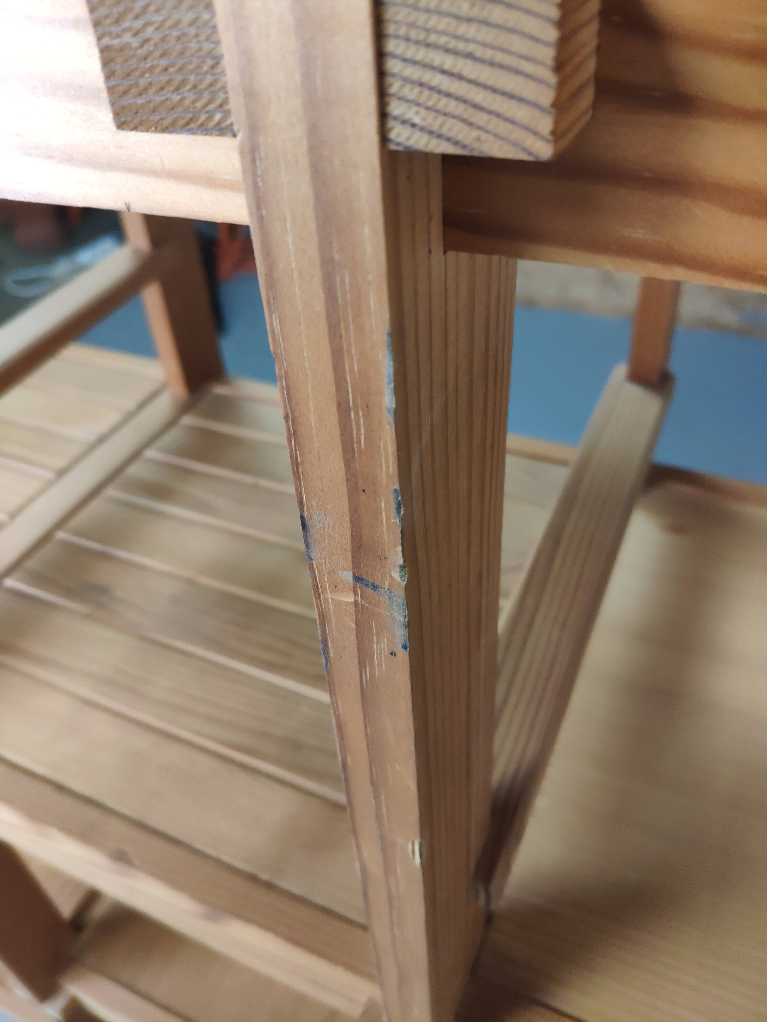 Pine staircase shelf design bauhaus circa 80