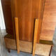 Coiffeuse vintage à miroir triptyque, années 1950
