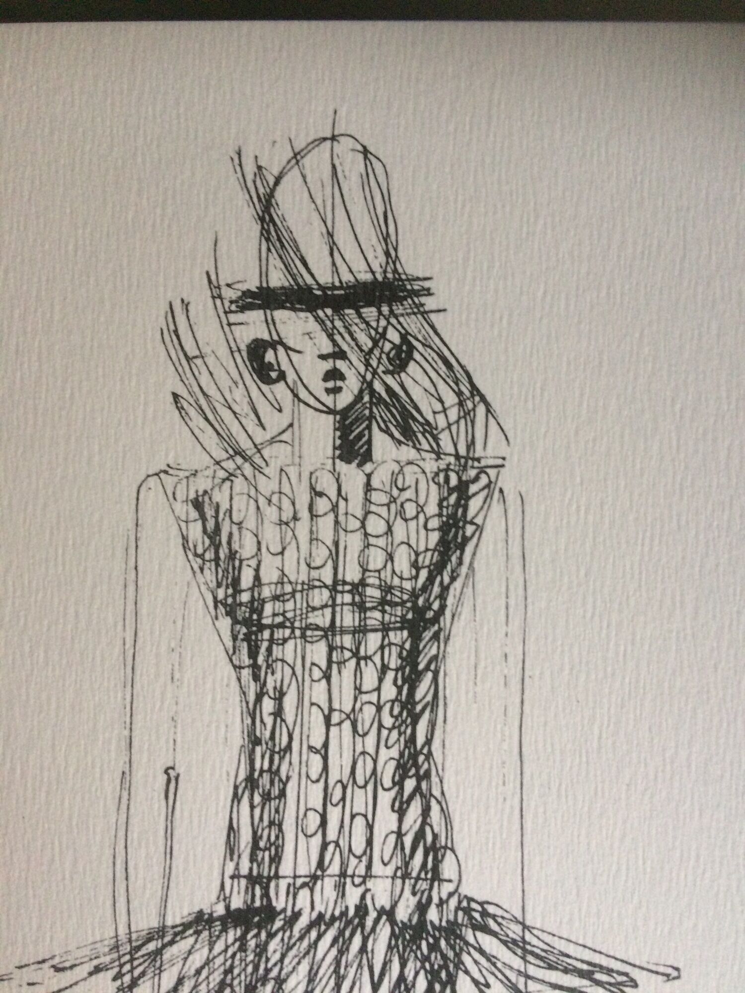 Paco Rabanne: jole press early 1990s vintage fashion illustration.