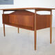 Teak desk by gunner nielsen for tibergaard, 1960