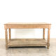 Antique bleeched oak drapers table 19th century