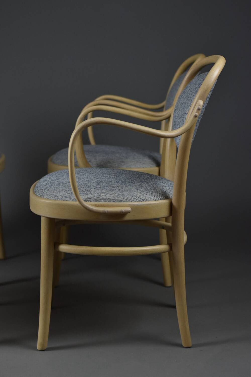 Ensemble de 4 chaises Gemla en hêtre, Suède 1970