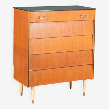 Commode à tiroirs rétro en teck des années 1960 Avalon Yatton