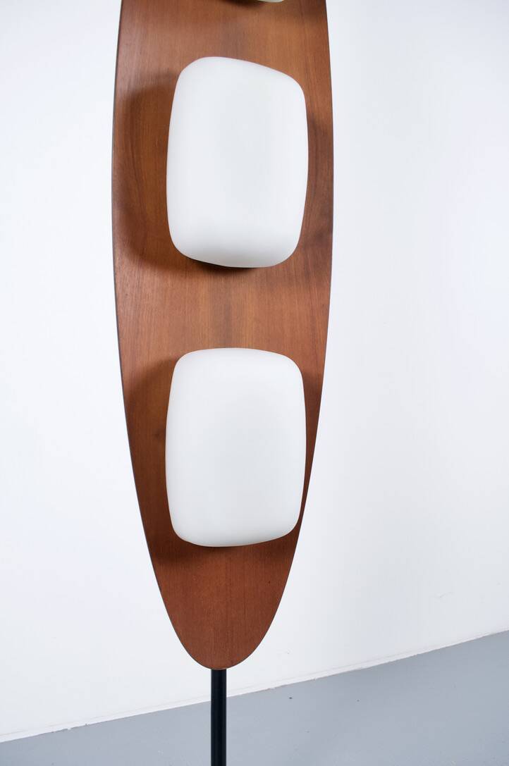 TEAK FLOOR LAMP BY GIOFFREDO REGGIANI 1969 REGGIANI PUBLISHER
