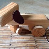 Chien en bois
