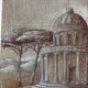 Oil on canvas landscape a l'antique signed gouny et marange