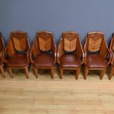 Set of 6 Rosewood Armchairs, Art Deco – 1910