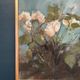 Original Swedish Oil on Canvas – “White Flowers” by M. Jakobsson – Signed – Vintage & Framed – 46 × 44 cm (18.1" × 17.3")