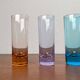 Coloured German shot glasses from the mid-century, 1960s, set of 6.