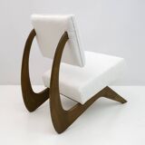 Fauteuil de salon en noyer du milieu du siècle d'Adrian Pearsall pour Craft Associates