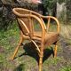 Adult chair wicker and bamboo