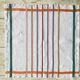 Nappe "style basque" et ses 12 serviettes - 220x146 cm - métis lin/coton