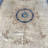 Tapis ancien chinois art déco 244x308 cm