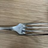Set of 12 cutlery signed Christofle model Spatours in silver metal