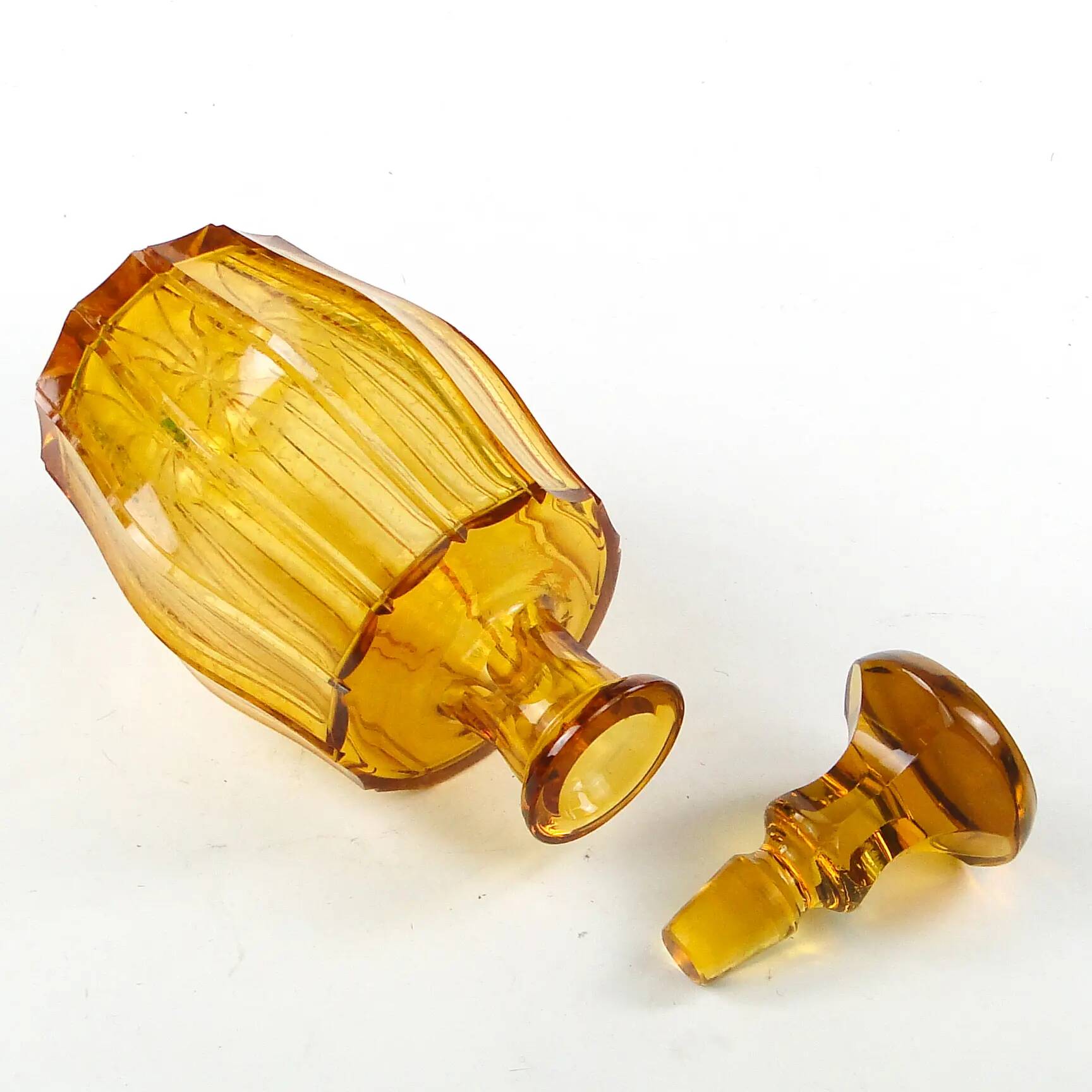 Carafe, Art Deco, crystal, Moser, Czechoslovakia, 1950s